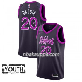 Minnesota Timberwolves Josh Okogie 29 2018-19 Nike City Edition Violetti Pelipaidat Swingman - Lasten